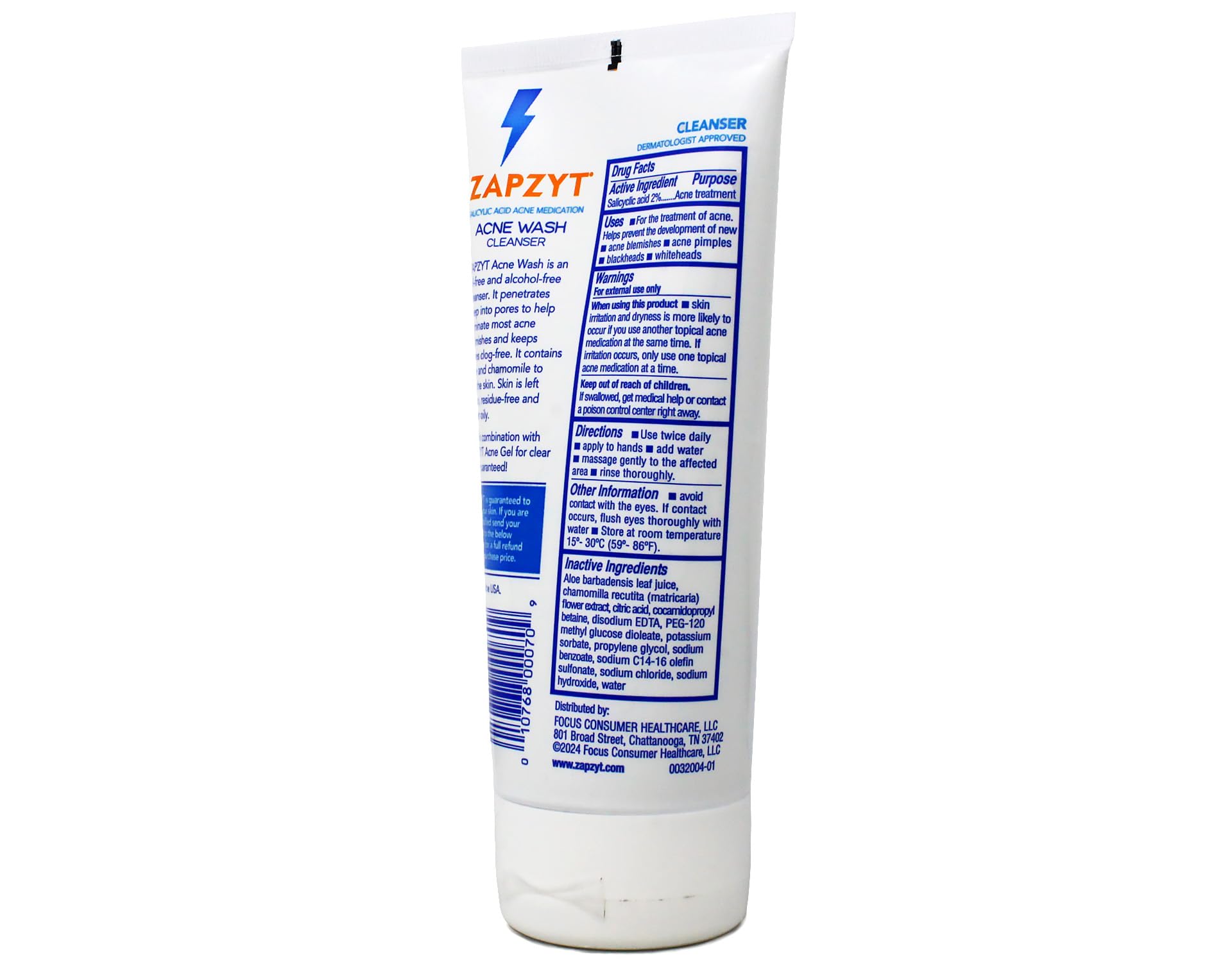 ZAPZYT Acne Wash with Salicylic Acid 6 25 oz - Zapzyt Official Imagery - 8