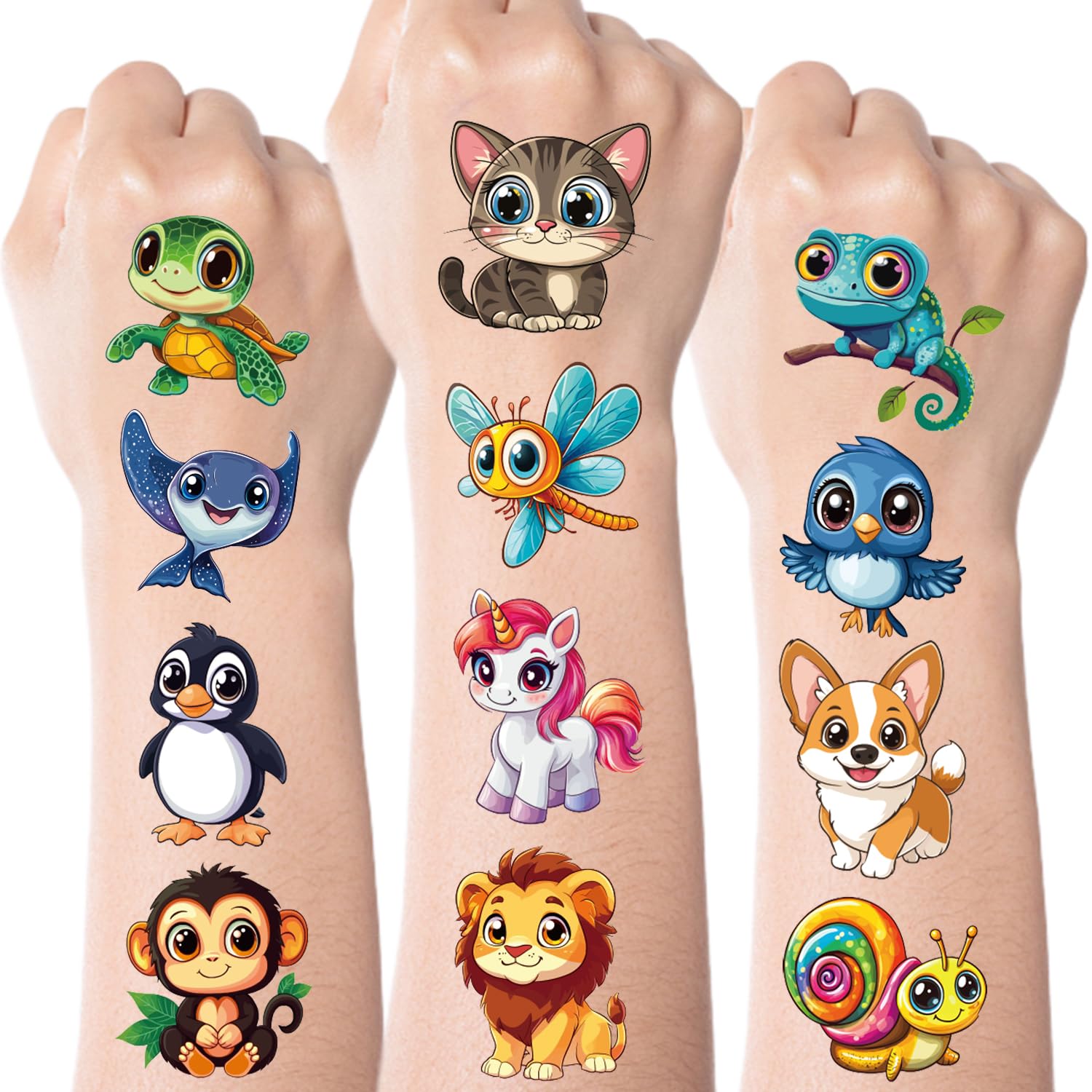 JCFIRE Larger Temporary Tattoos For Kids Stocking Stuffers, 102 - Product Imagery