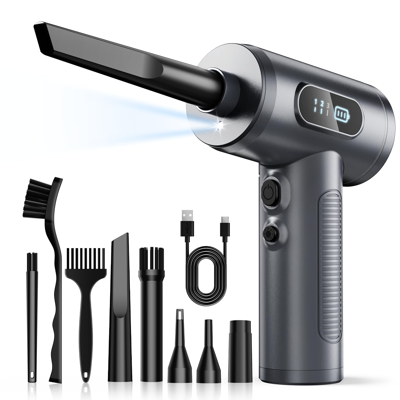 FRESMOL Compressed Air Duster Rechargeable Cordless Electric - FRESMOL Official Imagery - 8
