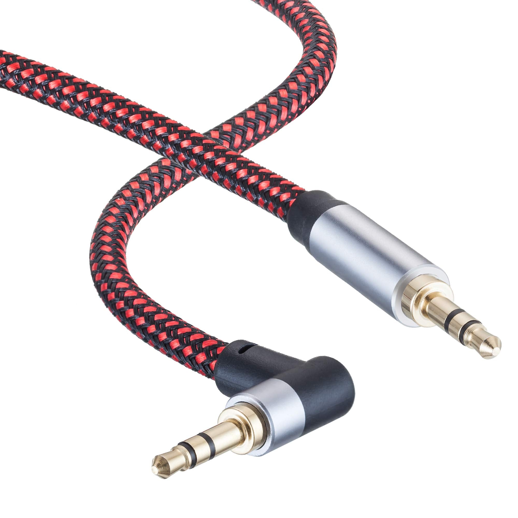Tiierzon 3.5mm Audio Cable 3ft,3.5mm 90 Degree Right Angle Auxili by Tiierzon - Angle View 2