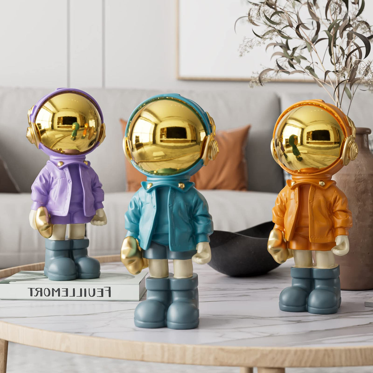 EZ4ENCE Figurine Statue Astronaut Sculpture Spaceman Decor - EZ4ENCE Official Imagery - 5