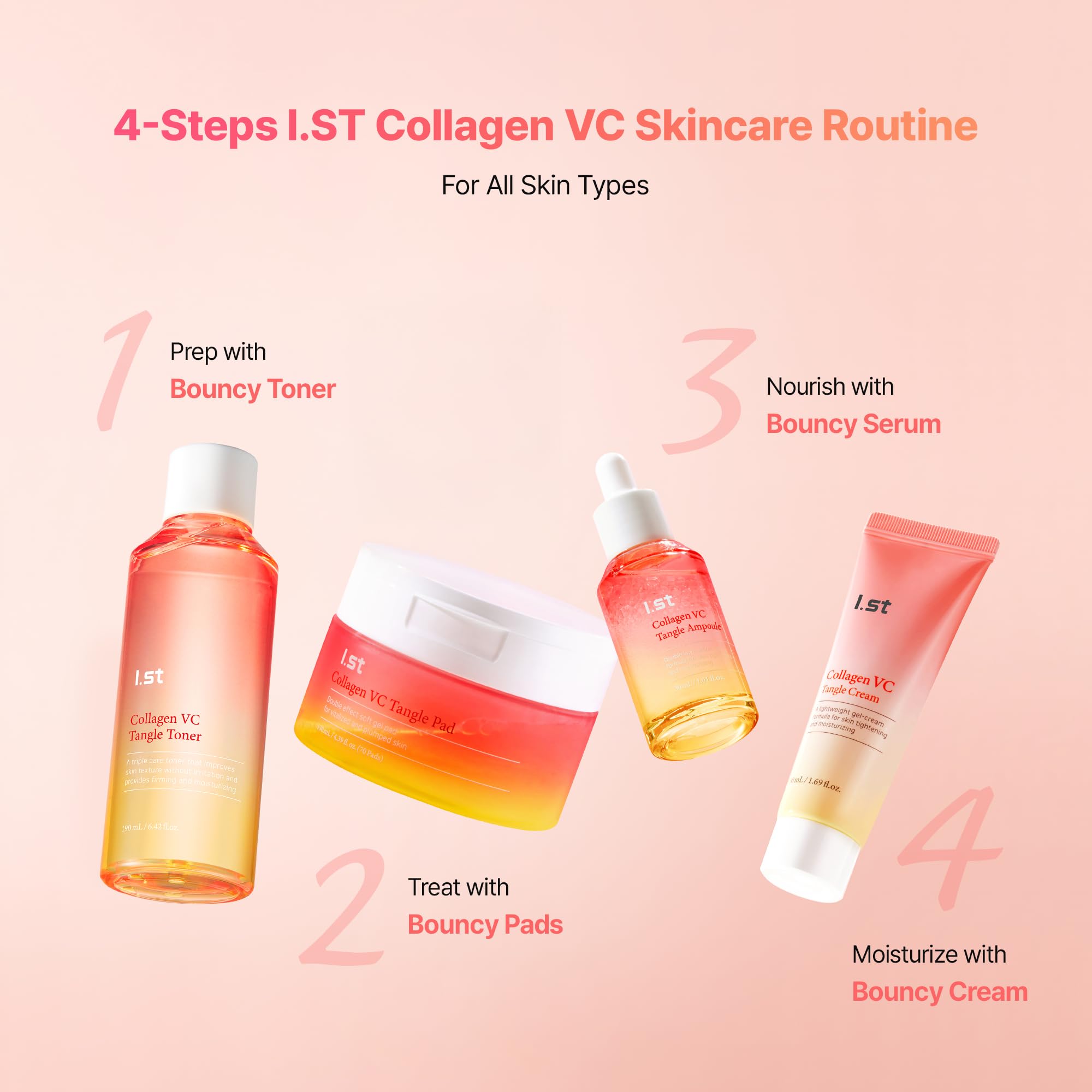 I.st Collagen VC Bounce Toner with Collagen &amp; Vitamin - I.st