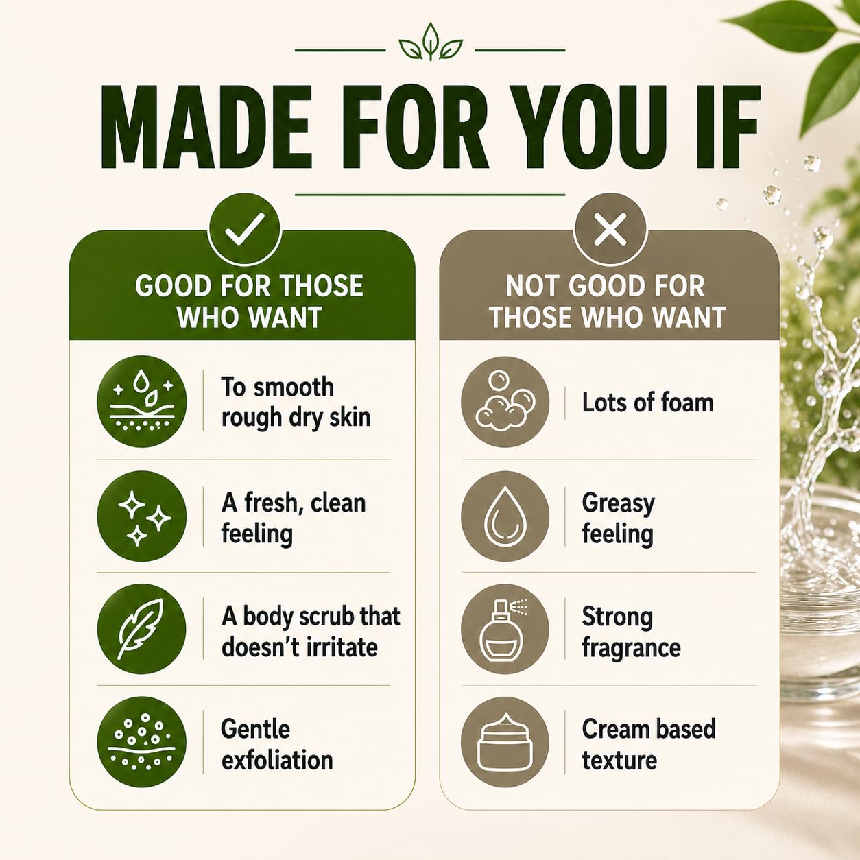 Vivo Per Lei Tea Tree Body Scrub - Extra Large Size 19 - Vivo Per Lei Official Product View 5
