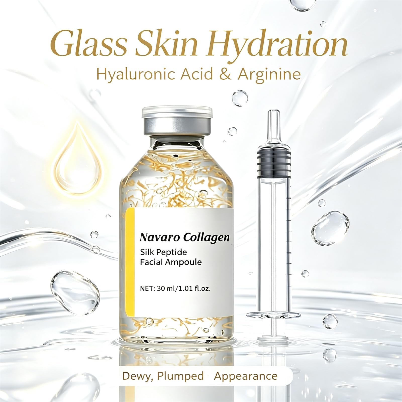 Navaro Peptide Deep Collagen Lifting Ampoule, Advanced Silk - Navaro Collagen