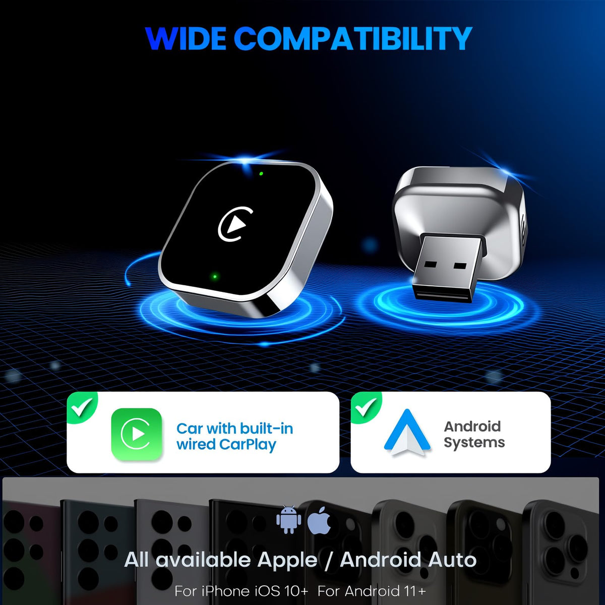 2026 Upgraded Wireless CarPlay Adapter - Yizro Official Imagery - 6