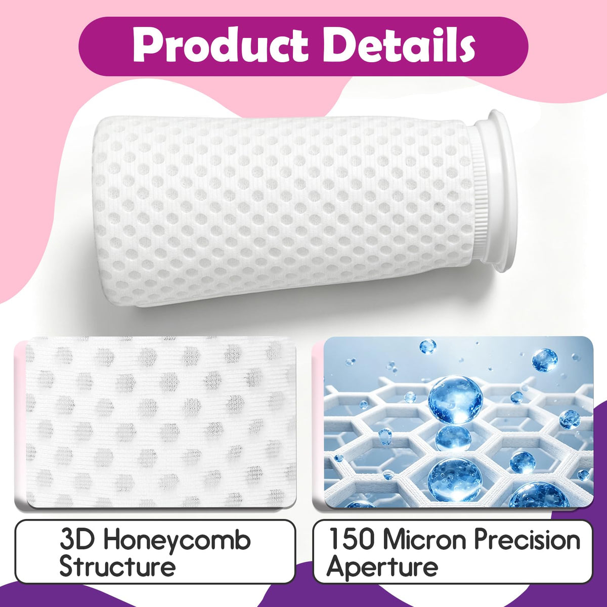 30 Pcs 4 Inch 150 Micron Filter Socks Ring Honeycomb - Bookiq Official Imagery - 8