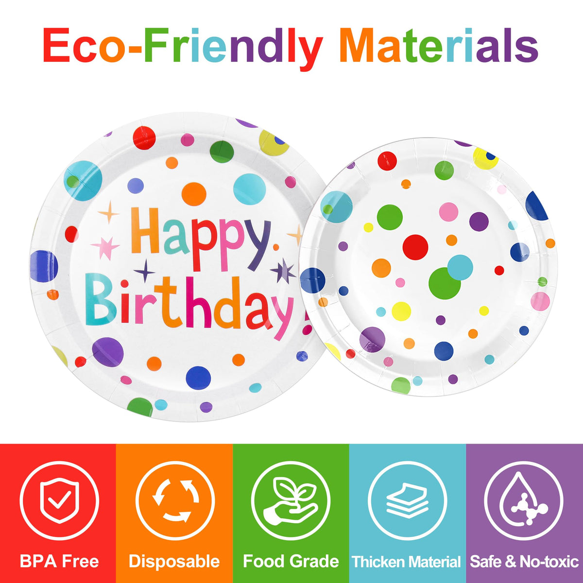 127Pcs Happy Birthday Party Supplies Decorations Set - VVSBPL Official Imagery - 5