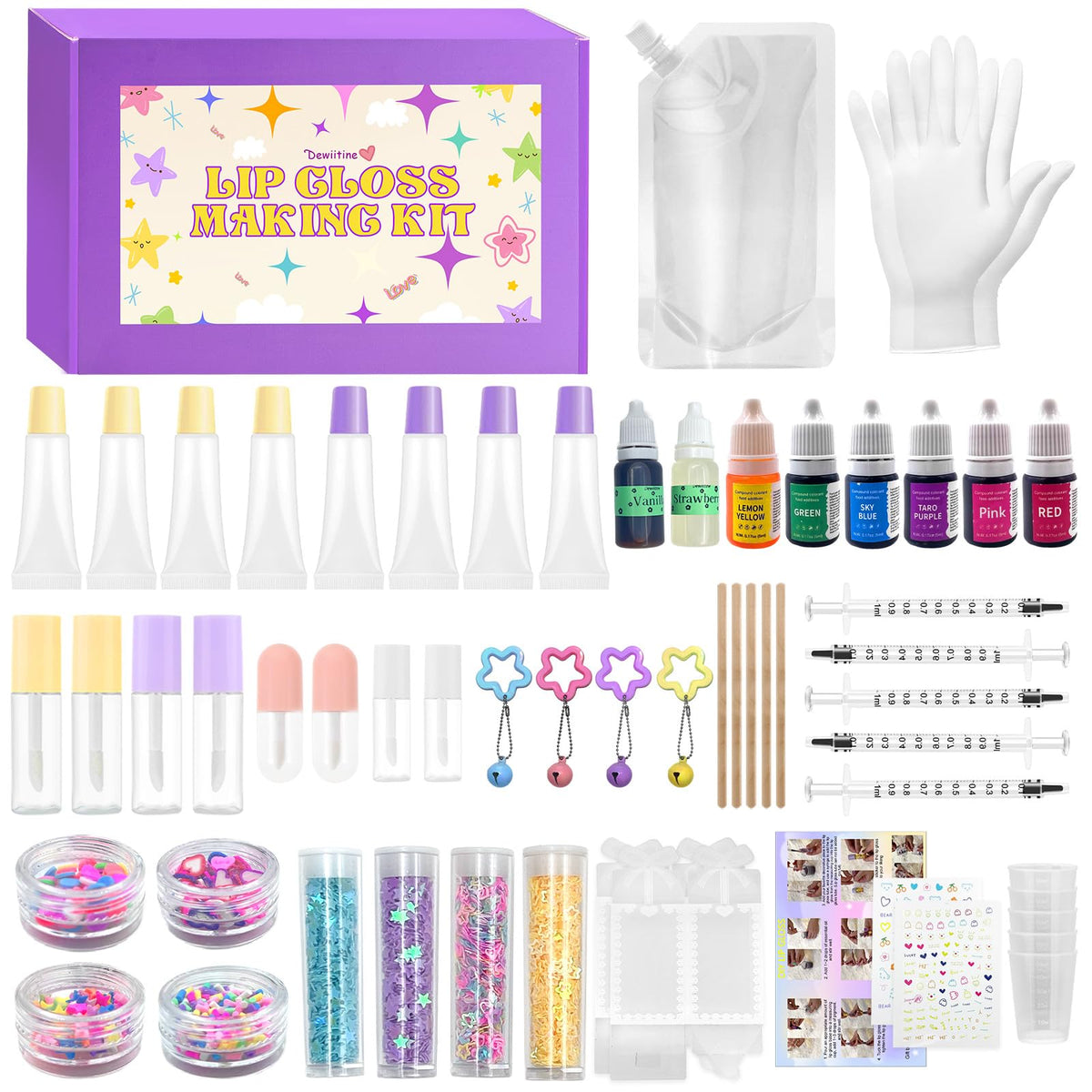 Dewiitine Lip Gloss Making Kit DIY Lip Gloss Base to Make - Dewiitine Official Imagery - 1
