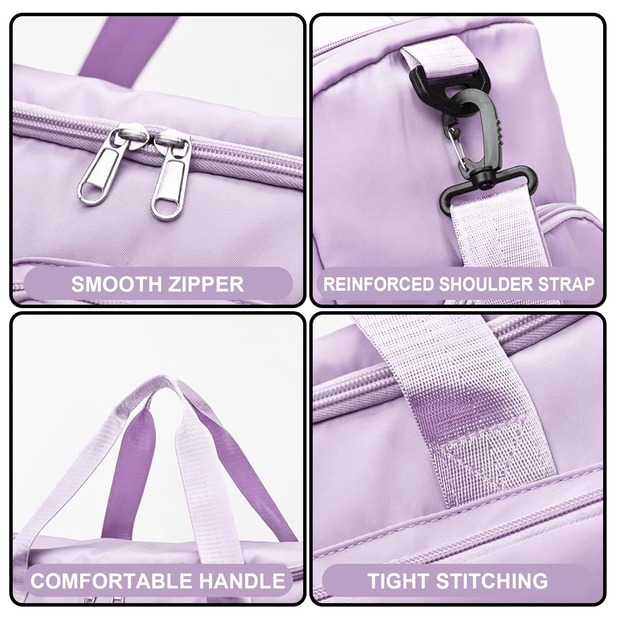Suruid Gym Bag with Toiletry Bag Sports Duffle Bag for Women - Suruid Official Imagery - 5