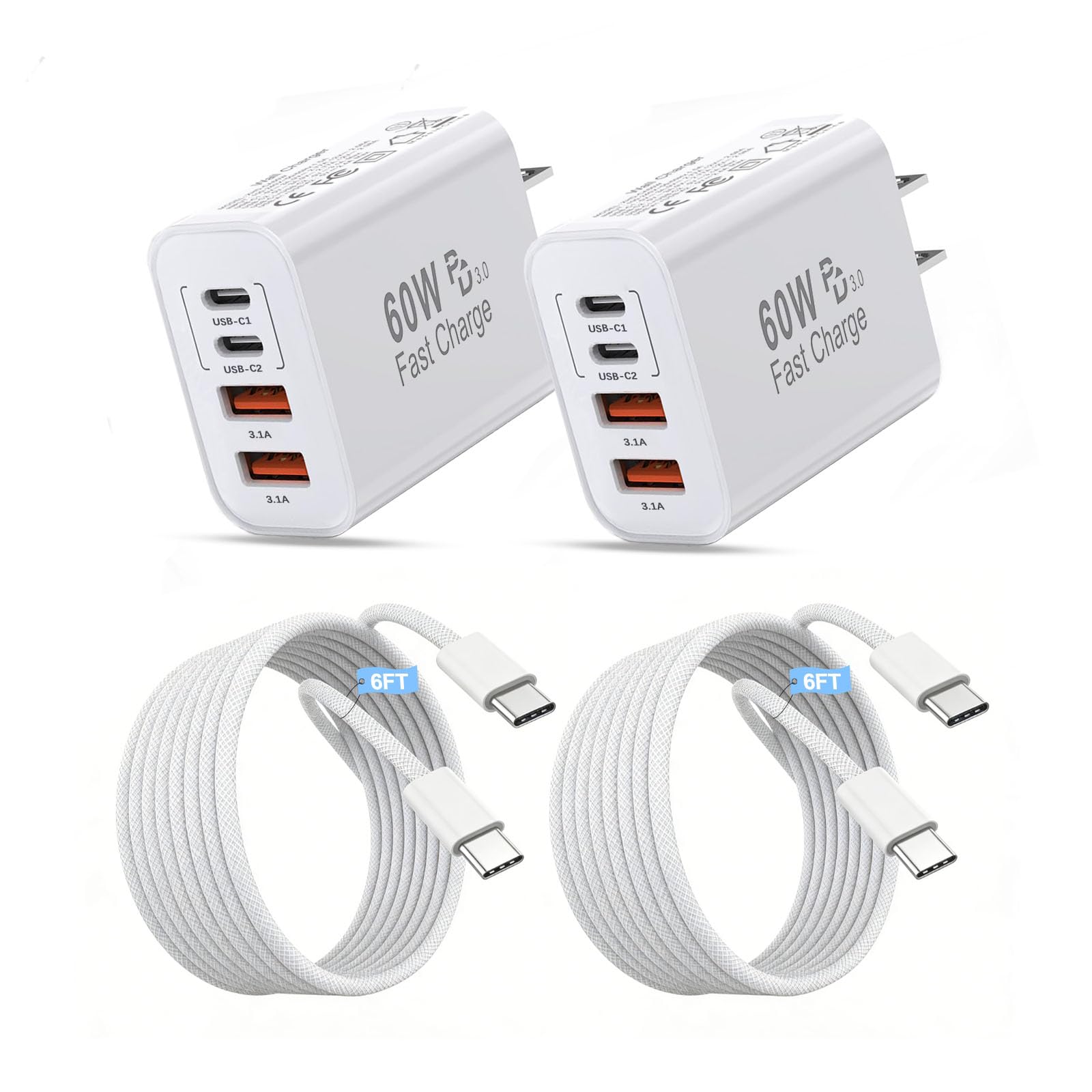 SZRTCYHGV iPhone 17 16 Charger Fast Charging,Apple 60W USB C Charger 4 - View 1