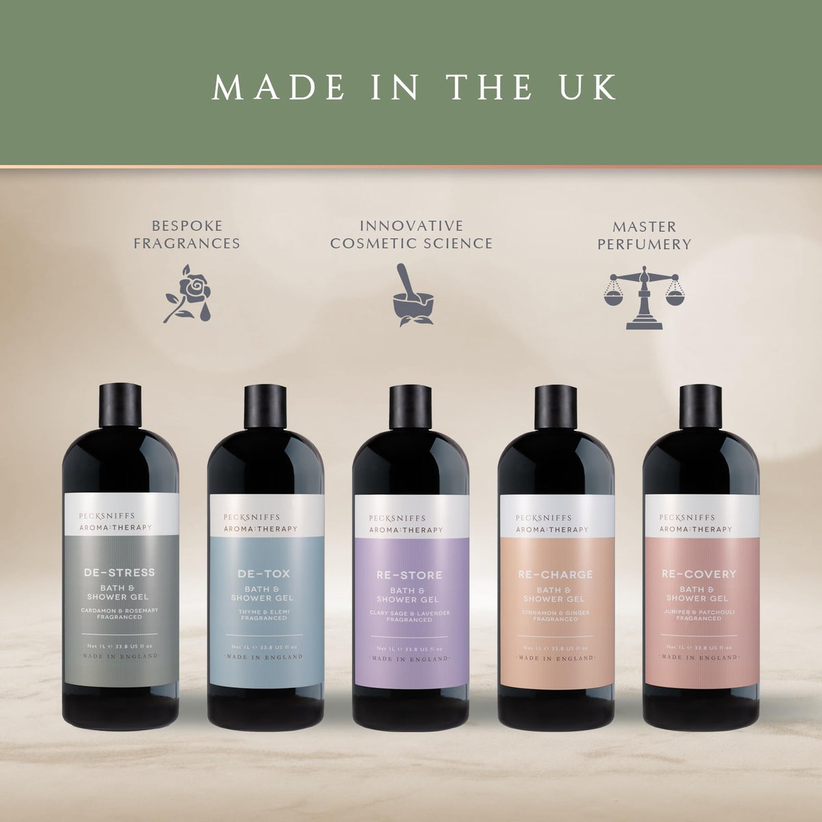 Pecksniff s Aroma Therapy ReCovery Shower Gel Luxurious - Pecksniff's Official Imagery - 7