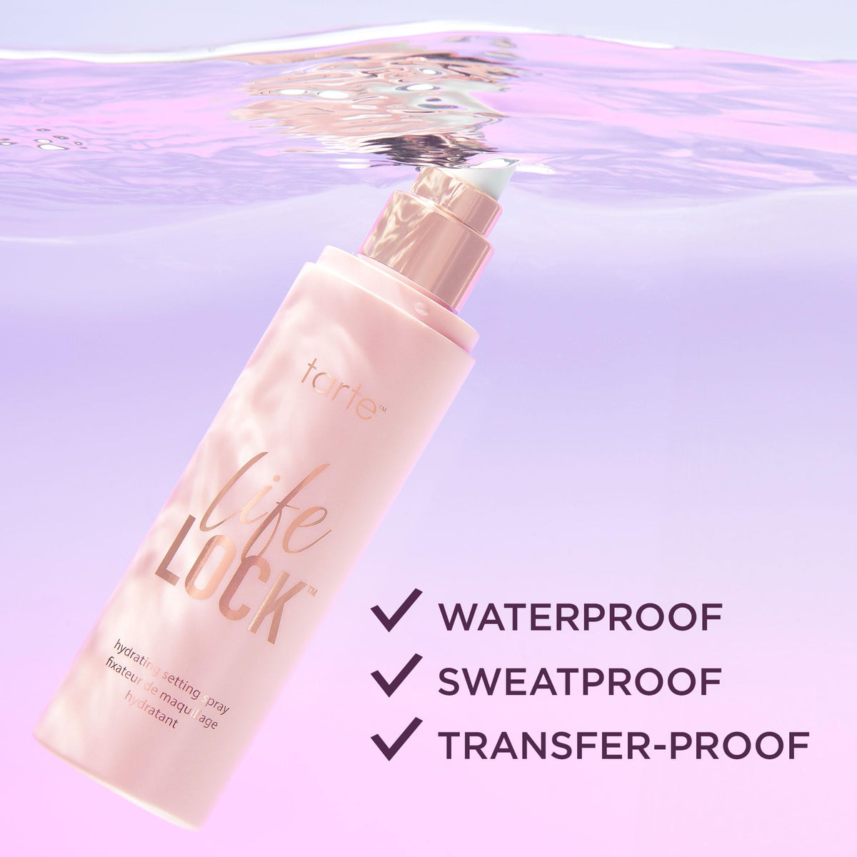 tarte Life Lock Hydrating Setting Spray 10 in 1 Weightless - tarte Official Imagery - 5