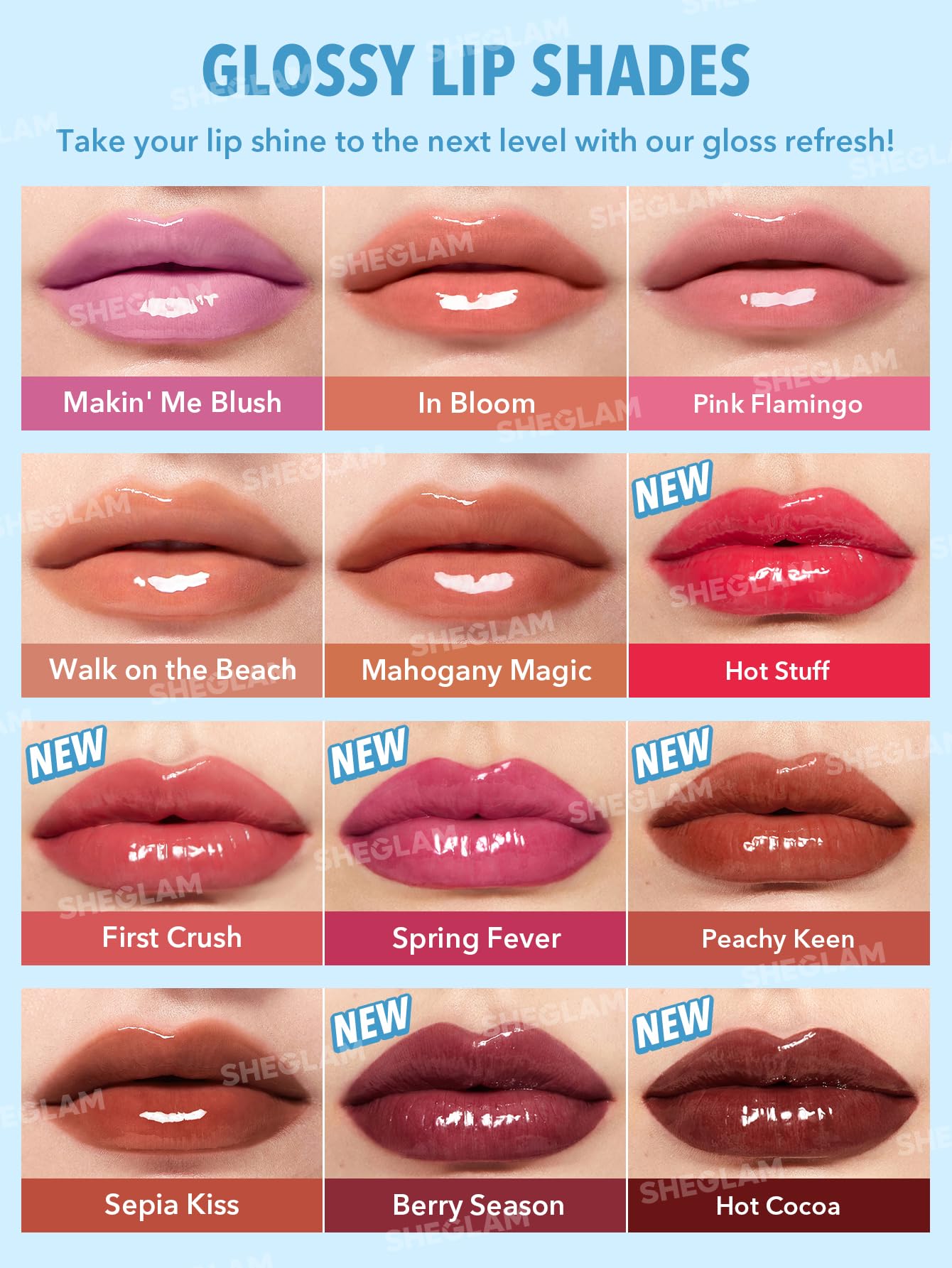 SHEGLAM PoutPerfect Moisturizing Solid Lip Gloss Non Sticky Lipstick w - View 6