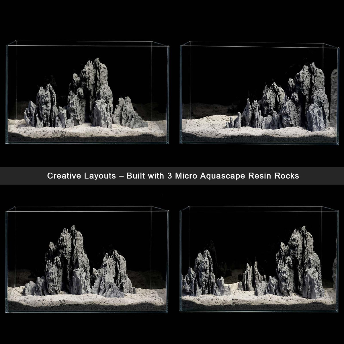 FZONE Aquarium Rocks Micro Resin Seiryu Rock Aquascaping - FZONE Official Imagery - 6