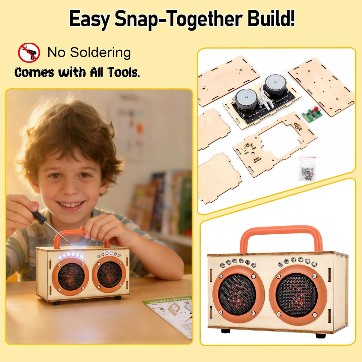 STEM Science Toy Gift for Boys Girls Age 8 13 DIY Bluetooth - JIUWU Official Imagery - 3