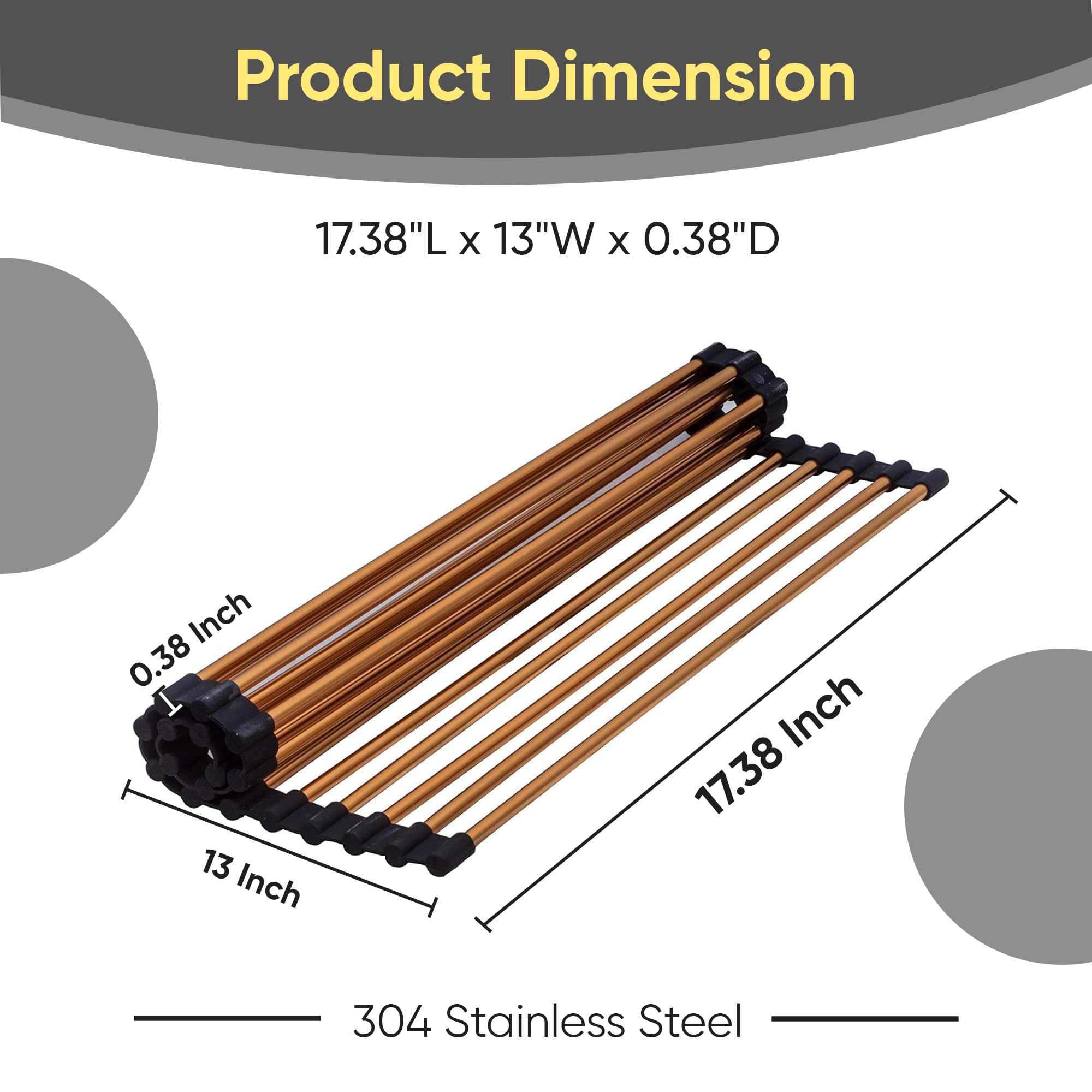 S STRICTLY KITCHEN + BATH Strictly Sinks Stainless Steel Roll Up Dish - View 2