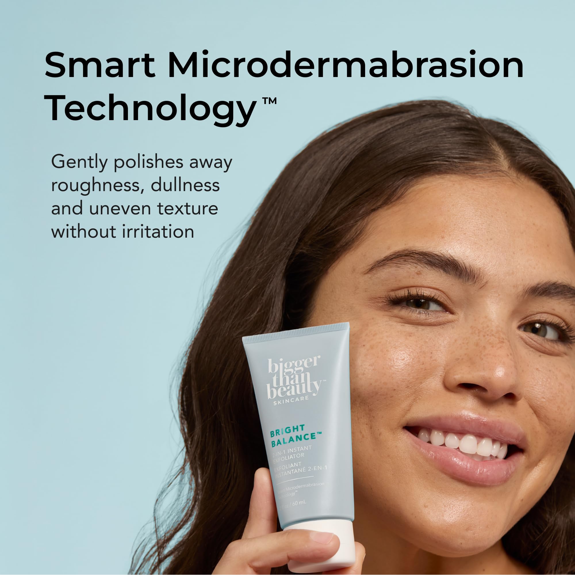 Bigger Than Beauty Bright Balance 2-in-1 Exfoliator, Vegan - Bigger Than Beauty Skincare
