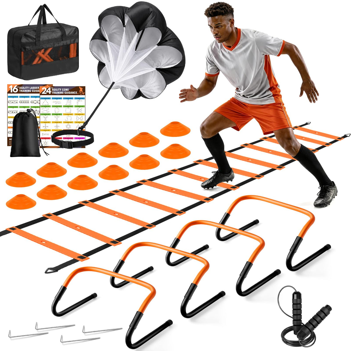 Agility Ladder Soccer Football Training Equipment Agility - SMTPDT Official Imagery - 2