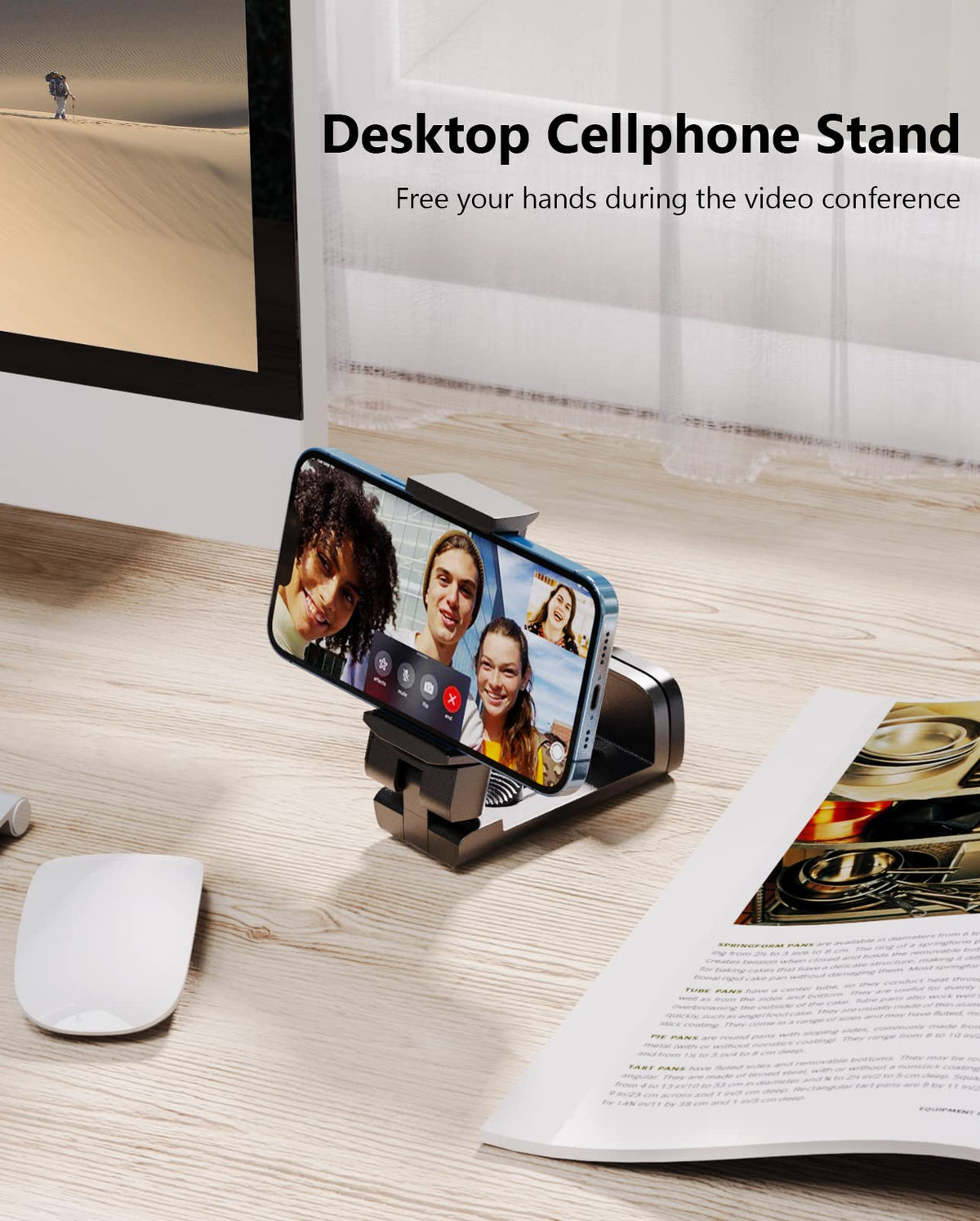 MiiKARE 3PCS Airplane Phone Holder Mount Plane Travel - MiiKARE Official Imagery - 5