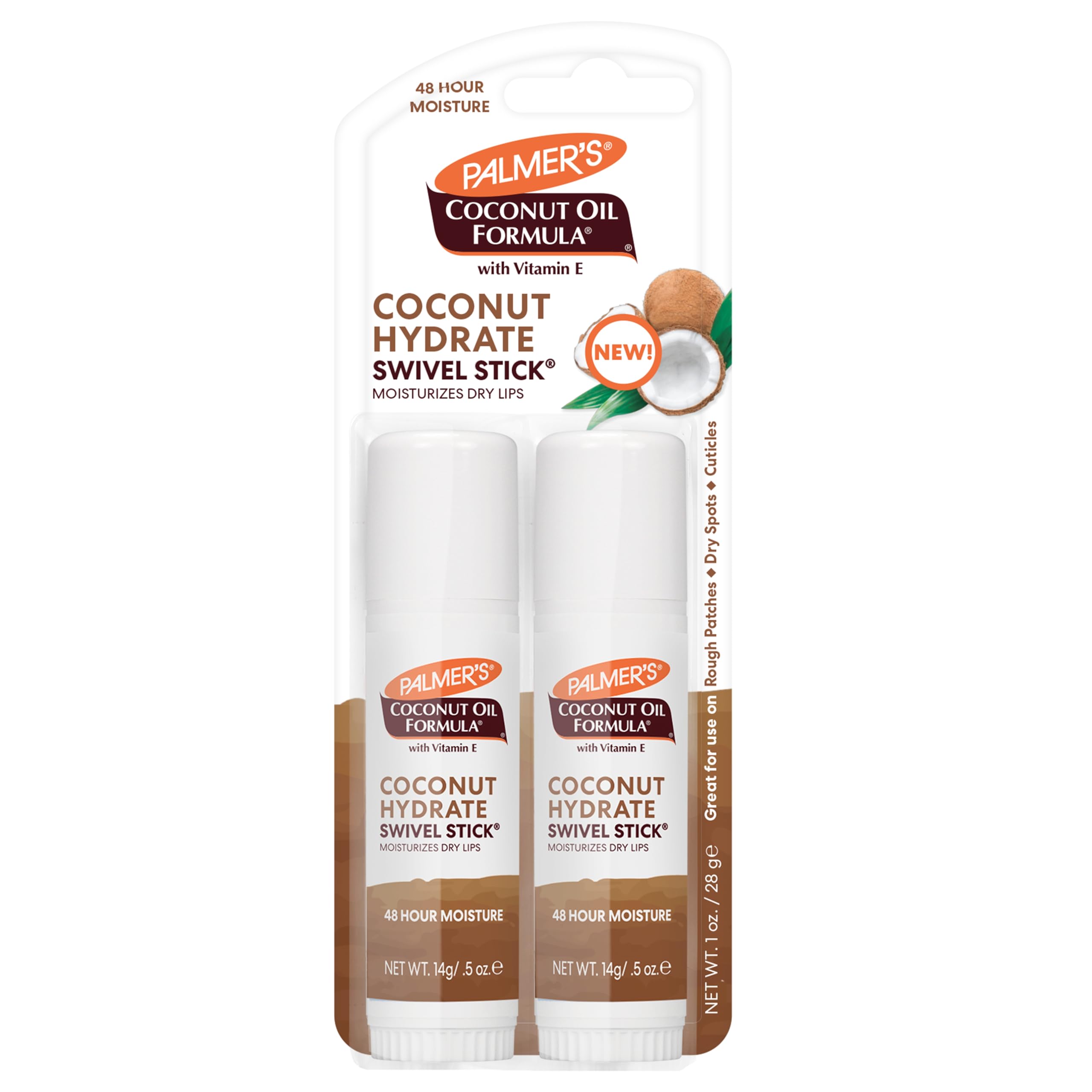 Palmer's Coconut Oil Swivel Stick Moisturizing Body & Lip Balm - Product Imagery