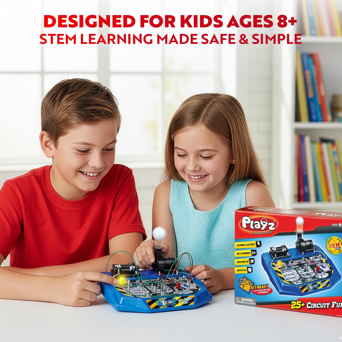 Playz Circuit Board for Kids Educational Science Kits for - Playz Official Imagery - 8