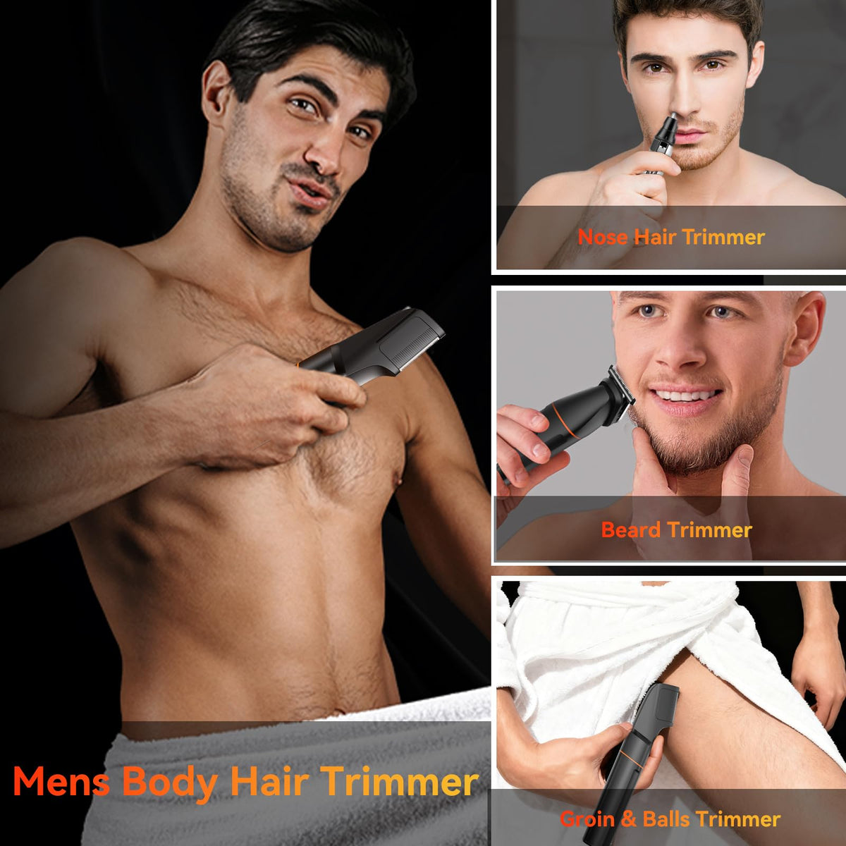 MAXGROOM Manscape Body Hair Trimmer for Men Waterproof Pubic - MAXGROOM Official Imagery - 6