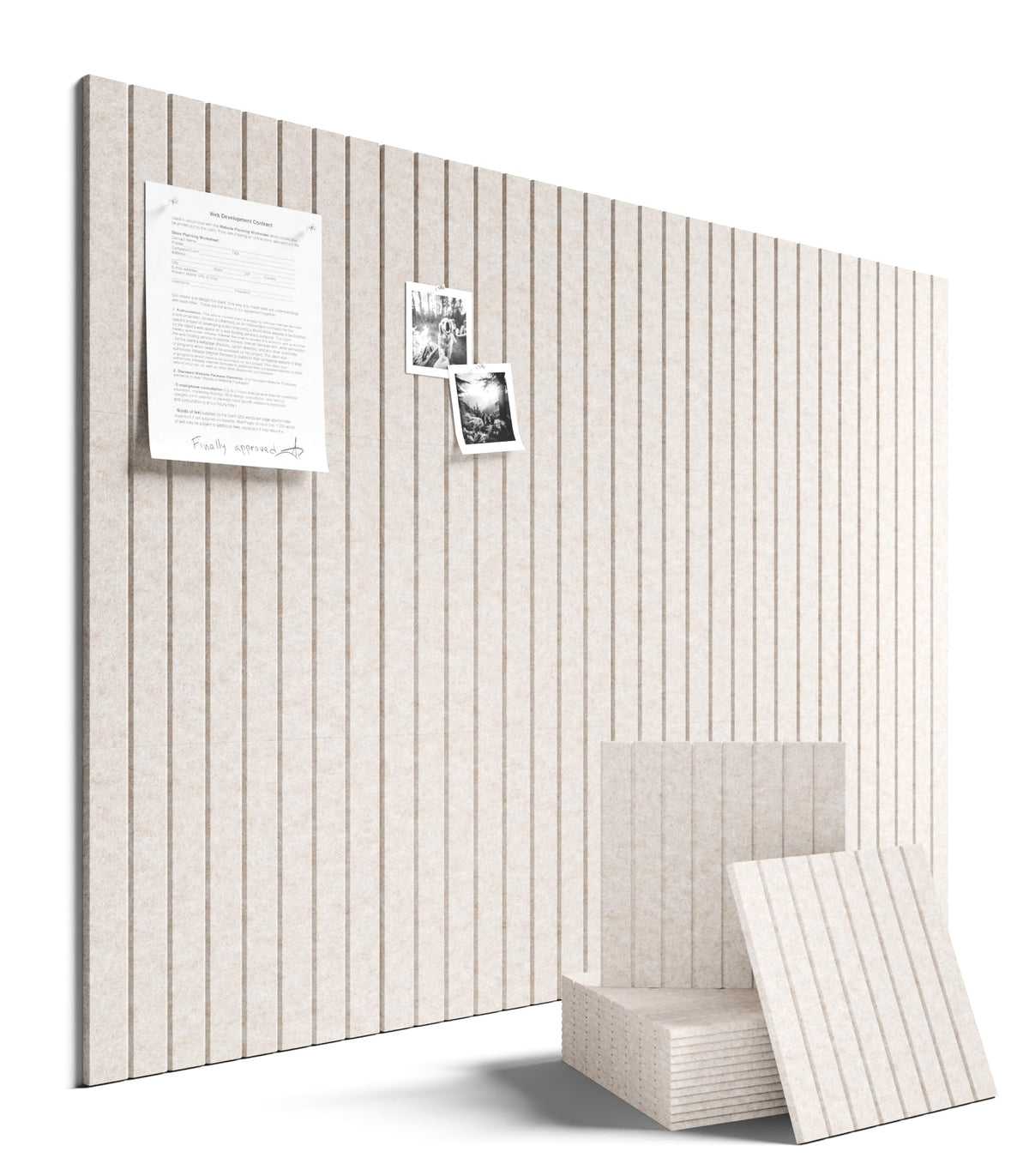 48 x 36 Large Felt Bulletin Board Oatmeal - Fluxynara Official Imagery - 1