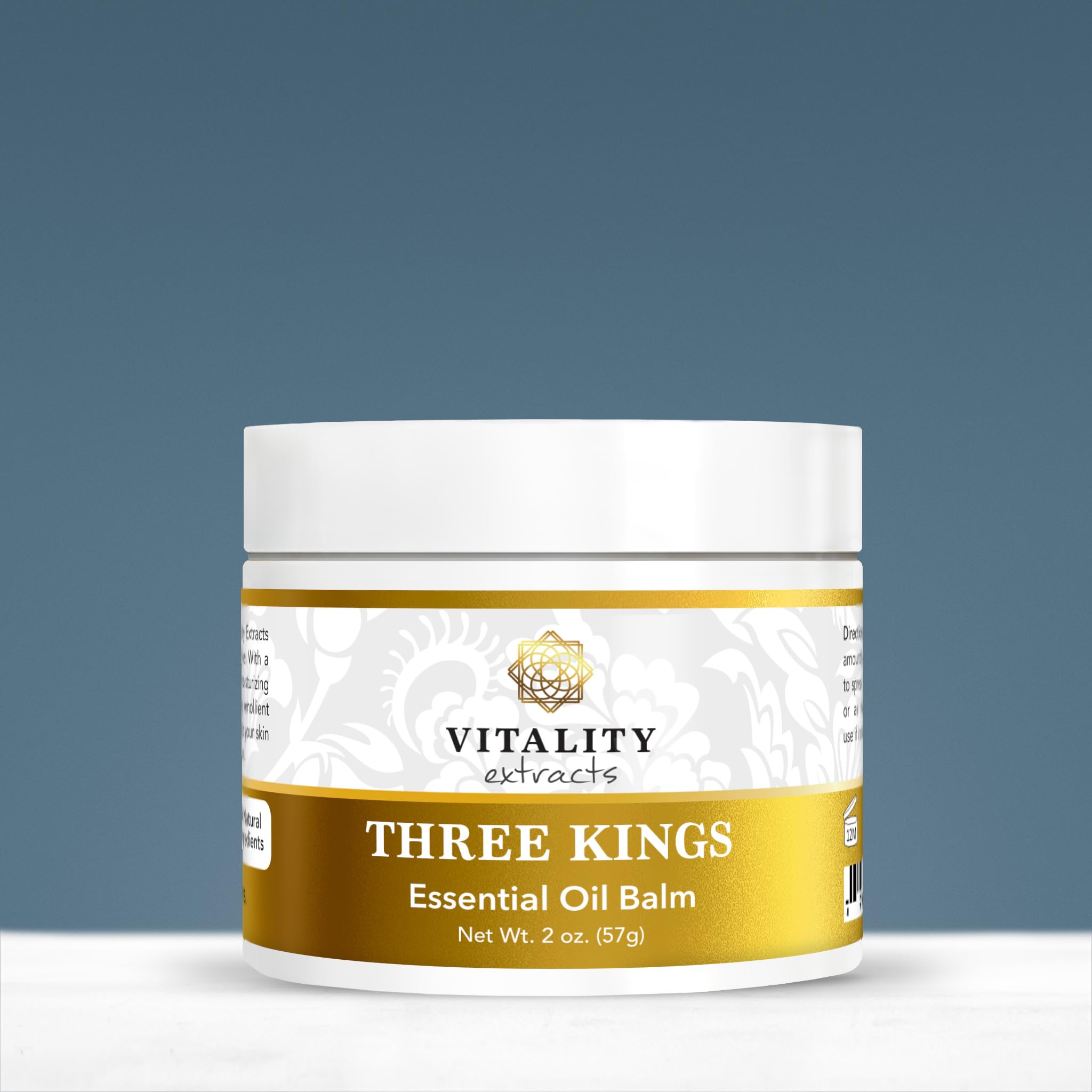 Vitality Three Kings Balm 2oz – Frankincense Myrrh Sandalwood