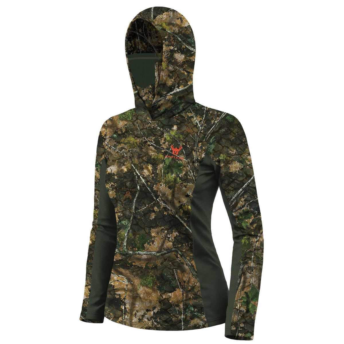 Women s Camo Hunting Hoodie with Face Mask UPF 50 Quick Dry - Hartena Official Imagery - 8