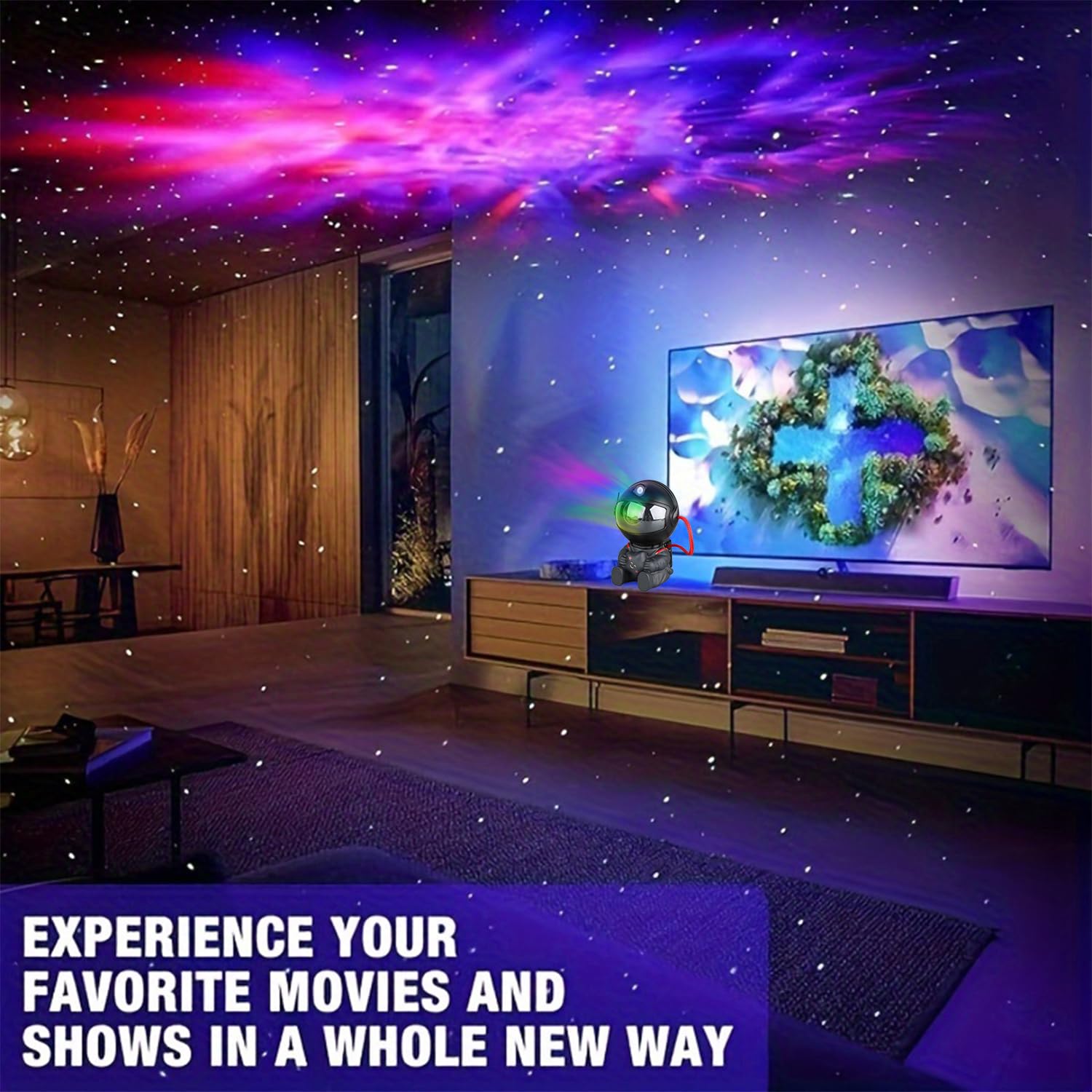 YXQUA Astronaut Galaxy Star Projector, Night Light for Kids, Original Black - YXQUA Official Product View 4