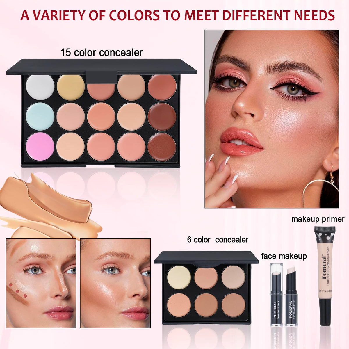 Makeup Kit For Women Full Kit Eyeshadow Eyeliner lipgloss - pomcral Official Imagery - 5