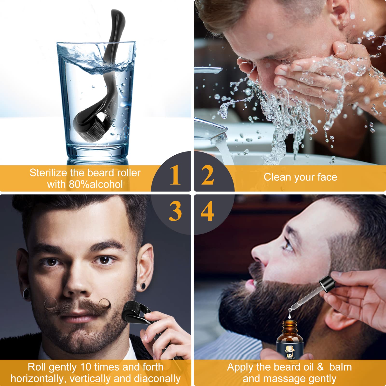 Jurgen K Beard Growth Kit, Beard Growth Oil w - Biotin & Castor Oil & Beard - Jurgen K Official Product View 10