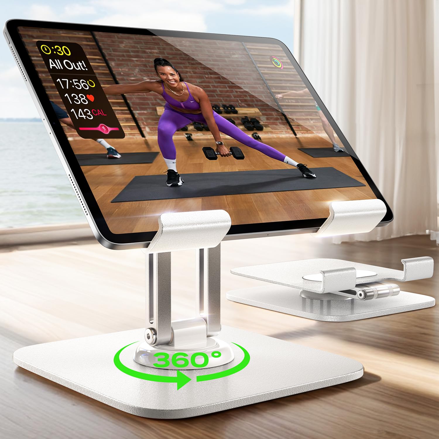 LISEN for iPad Stand Holder, Aluminum Tablet Stand Holder for iPa by LISEN - Angle View 10