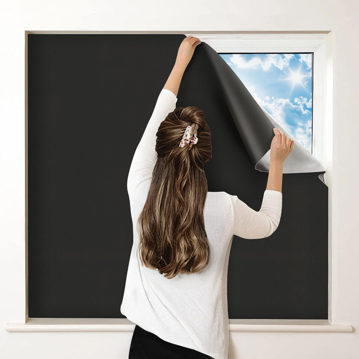 100 Blackout Curtains for Bedroom Portable DIY Window Blinds - Petaholic Official Imagery - 8