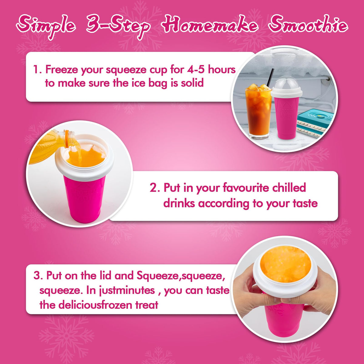 3PCS Slushie Maker Cup - Fopudy Official Imagery - 5