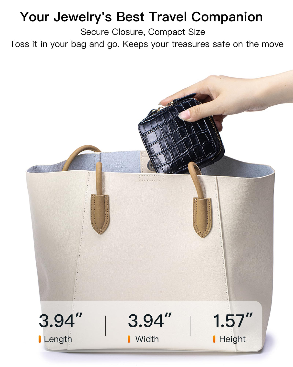 Portable Travel Jewelry Organizer for Rings Earrings - Nsciyise Official Imagery - 4