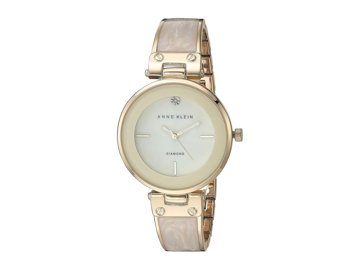 Anne Klein Women s Genuine Diamond Dial Bangle Watch - Anne Klein Official Imagery - 5
