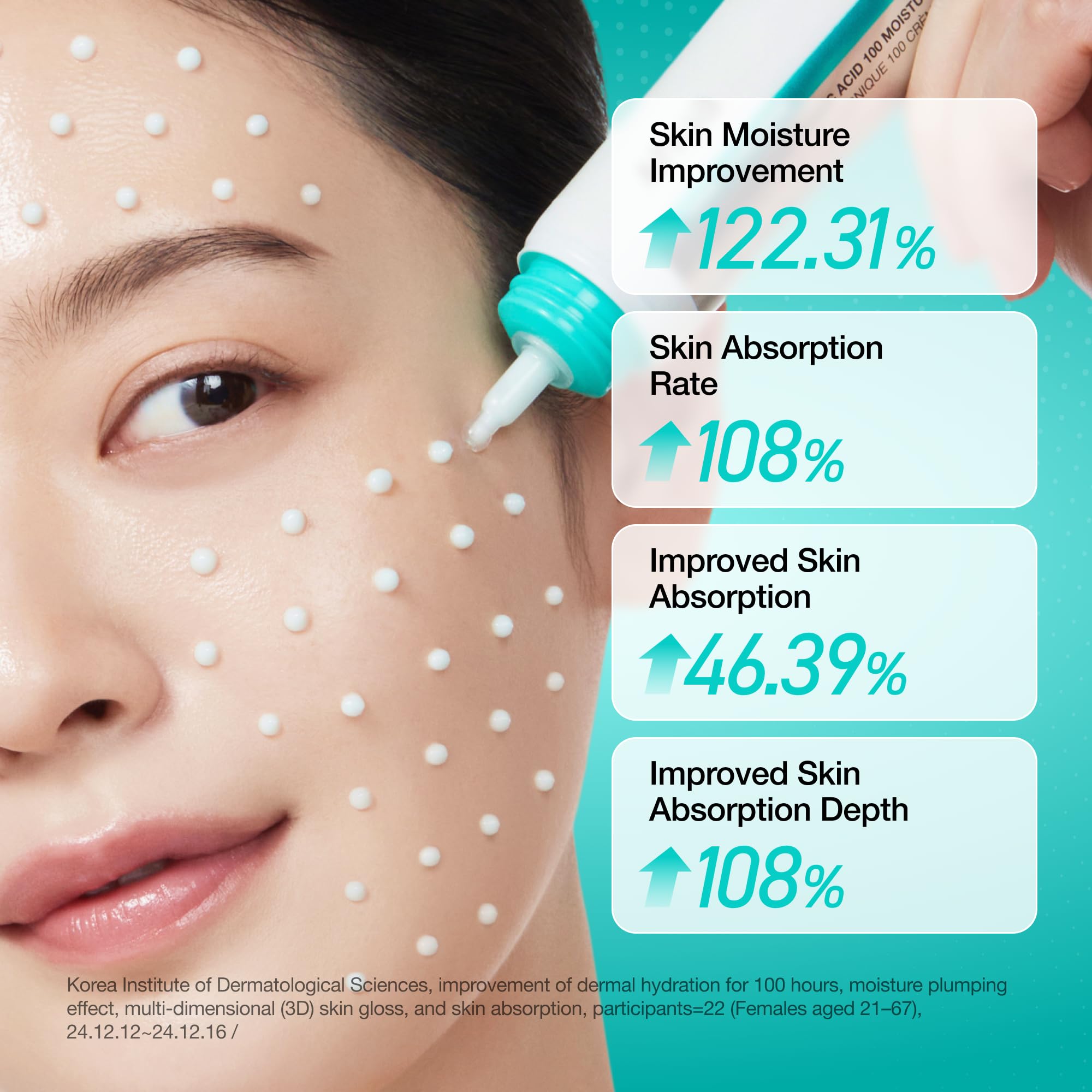 Anua PDRN Hyaluronic Acid 100 Moisturizing Cream, 2.02 fl oz - ANUA Official Product View 7