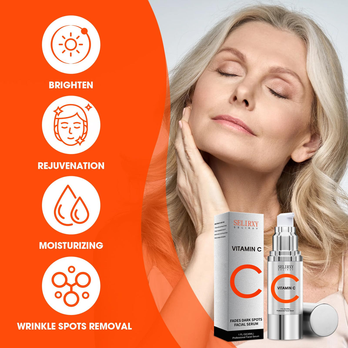 Super Vitamin C Serum for Women over 70 All In One Total - Nodfens Official Imagery - 5