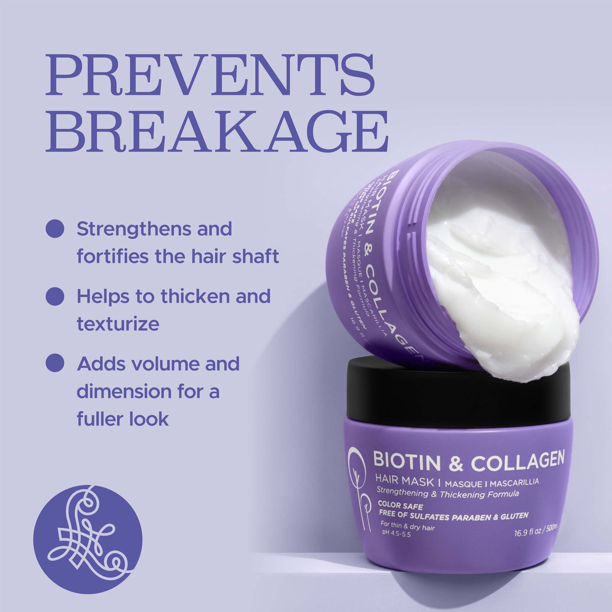 Luseta Biotin Collagen Hair Mask for Thin Damaged Hair - L LUSETA Official Imagery - 4