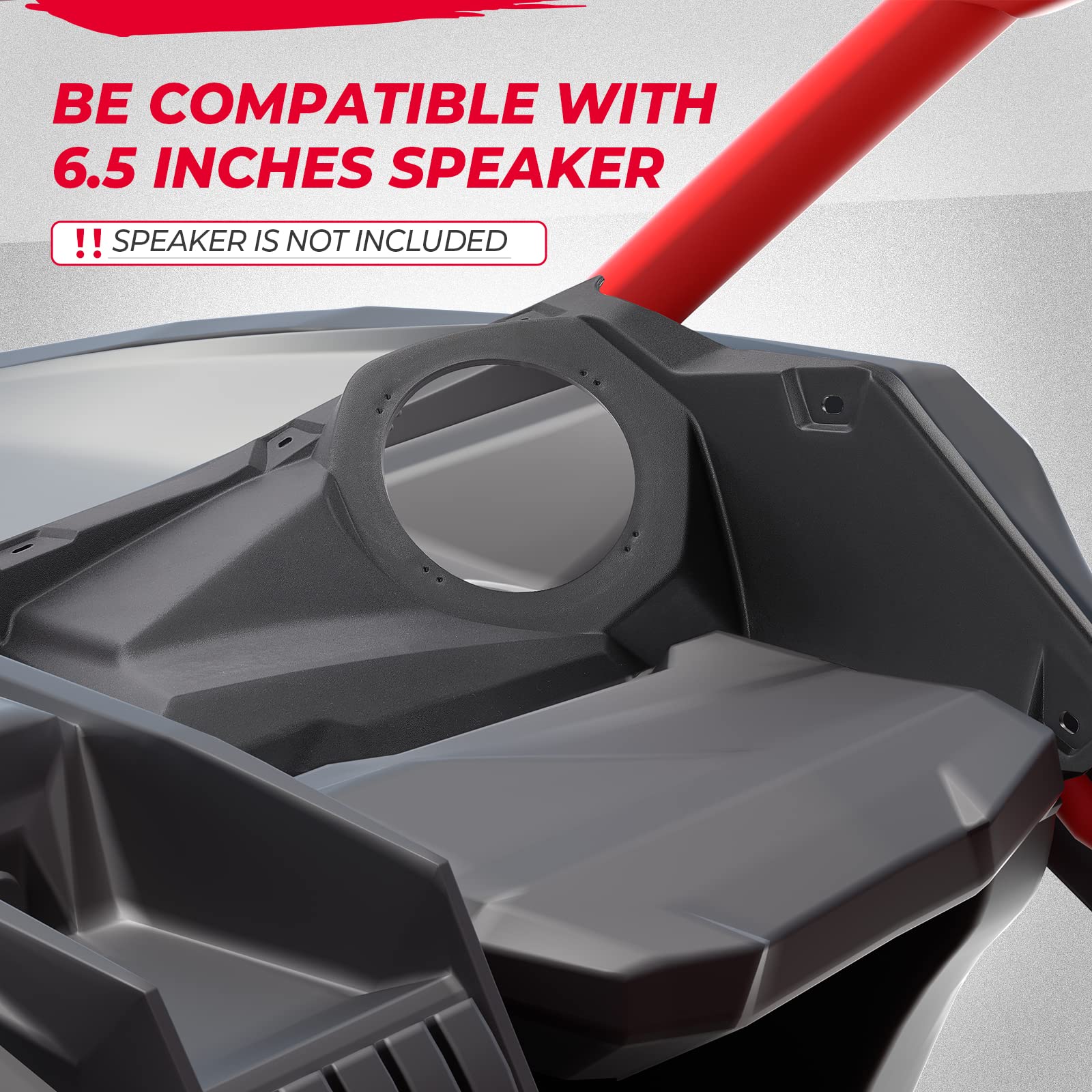 KEMIMOTO X3 Front Dash Speaker Pods Compatible with Can Am Maveri by KEMIMOTO - Angle View 5