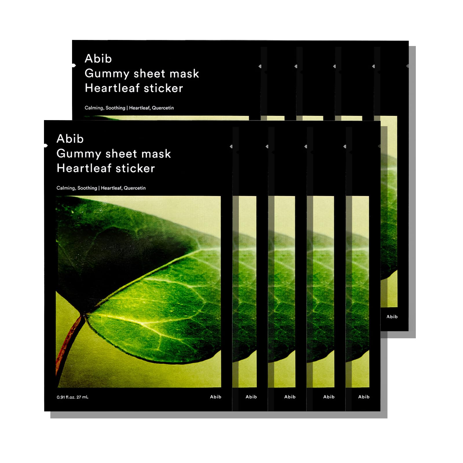 Abib Gummy Sheet Mask Heartleaf Sticker 10 Sheets (Soothing) I Korean Face Mask for Sensitive Skin, Soothing & Redness Relief, Daily Skincare Treatment, K-Beauty Sheet Mask - Abib Official Product View 2