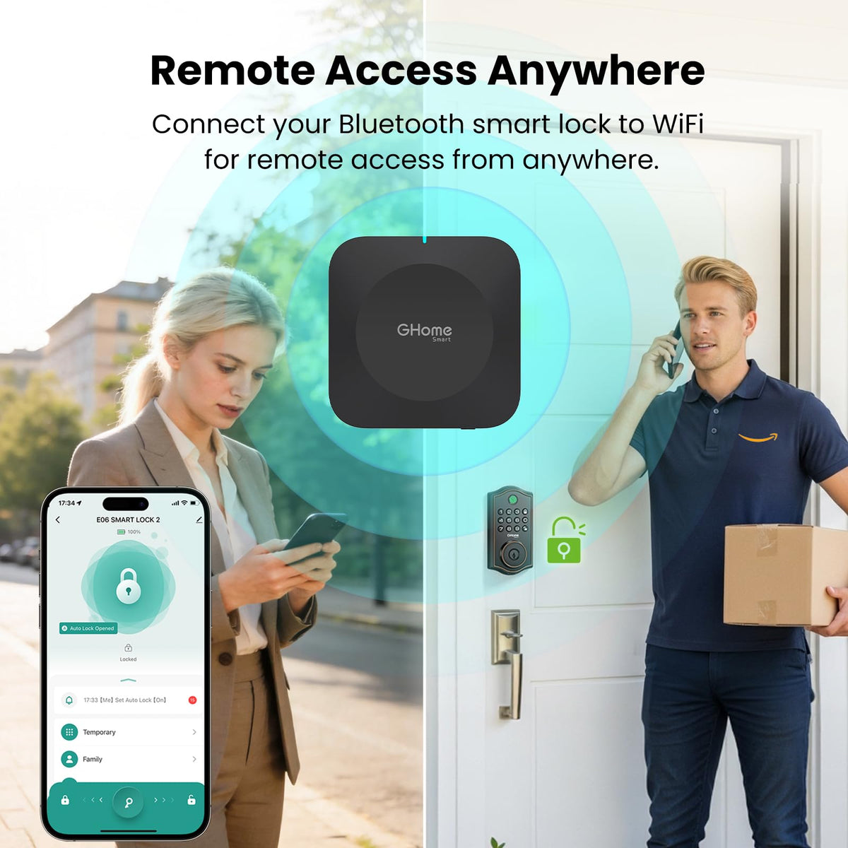 GHome Smart G2B WiFi Gateway for Bluetooth Smart Locks - GHome Smart Official Imagery - 3