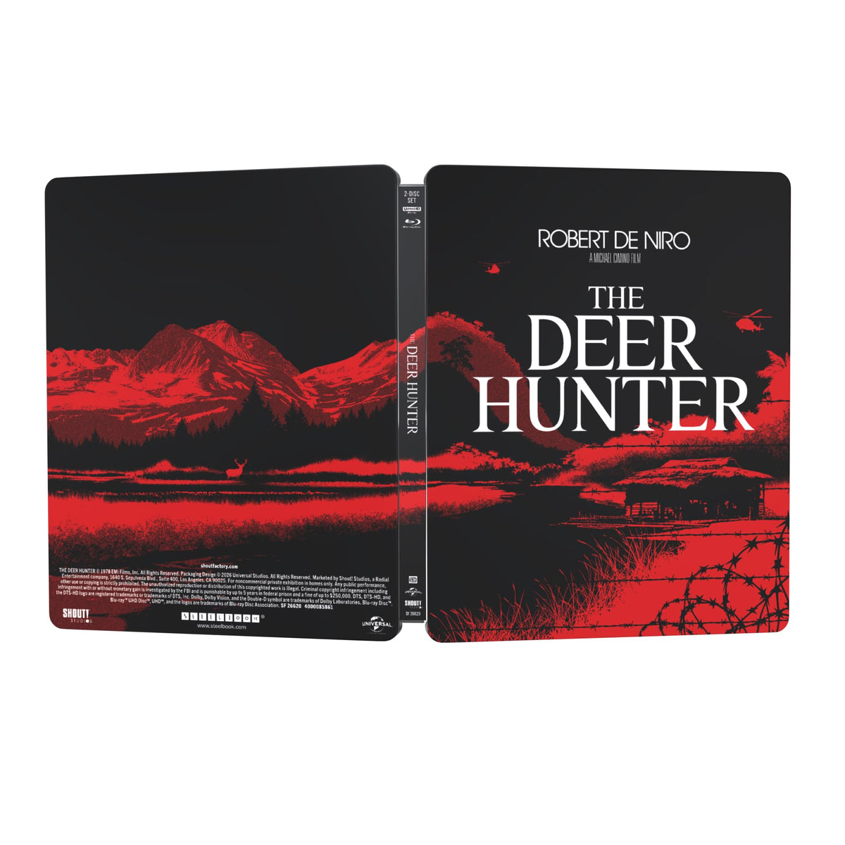 The Deer Hunter - Robert De Niro     
       			(Actor),  
       	 
	            
		   Meryl Streep     
       			(Actor) 
       	          Rated:      R           Format: Blu-ray Official Imagery - 4