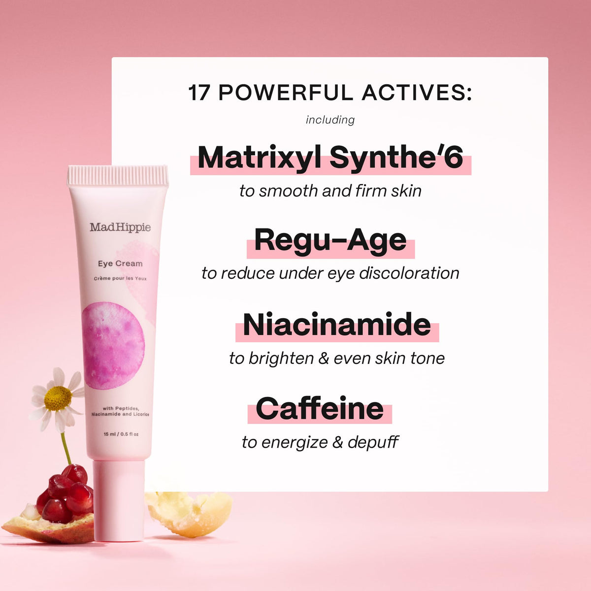 Mad Hippie Eye Cream with Caffeine Peptides Niacinamide 0 5 - Mad Hippie Official Imagery - 4