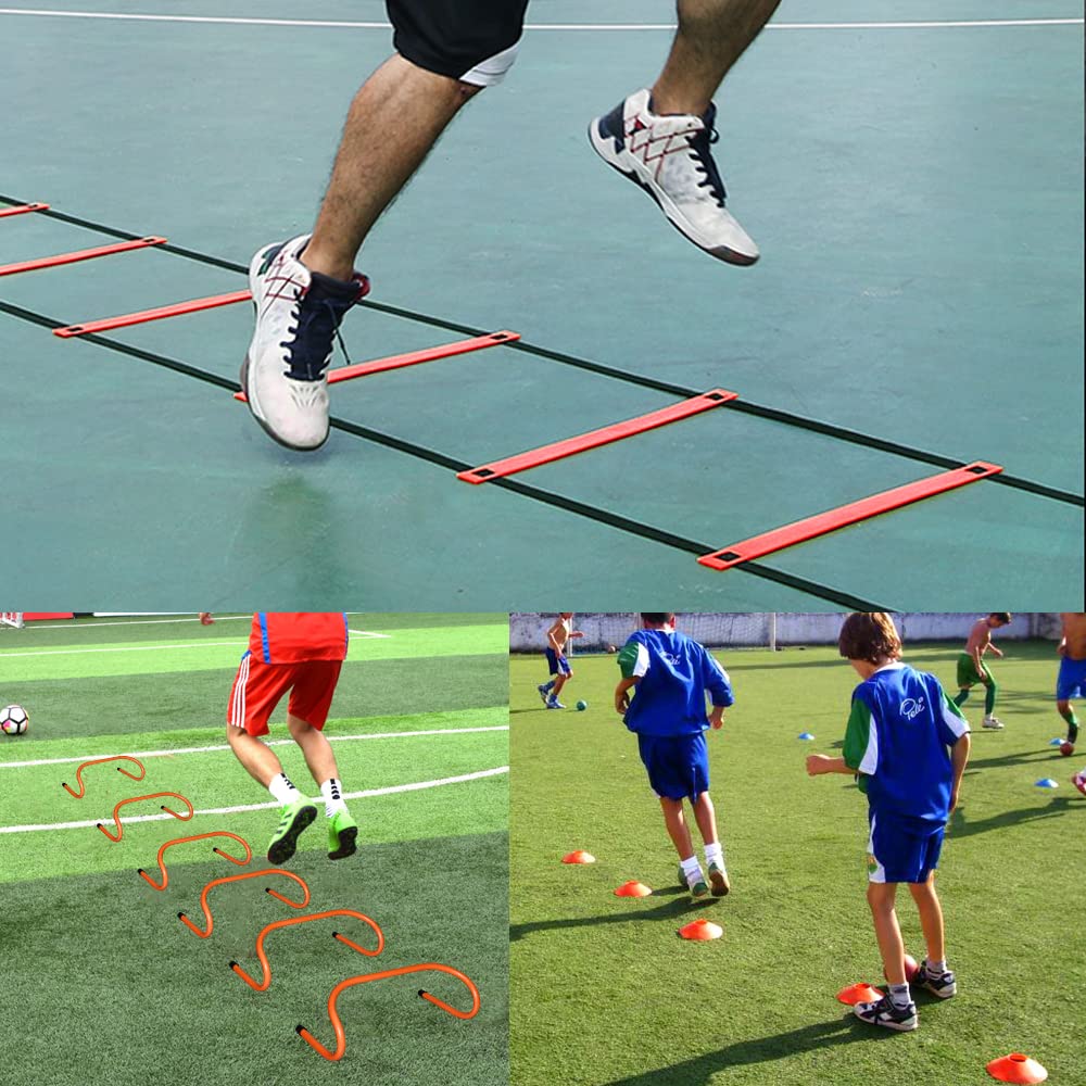 TNZMART Agility Ladder and Disc Cones Training Set - TNZMART Official Imagery - 3
