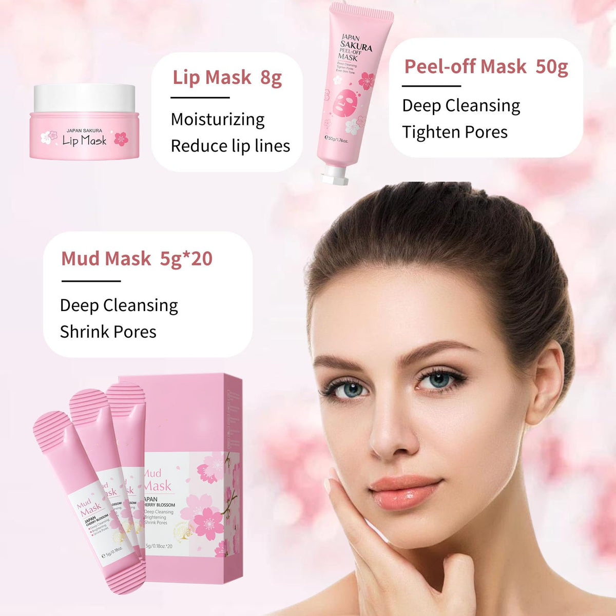 Japan Sakura Skin Care Set for Teen Girls - Evolvique Official Imagery - 4