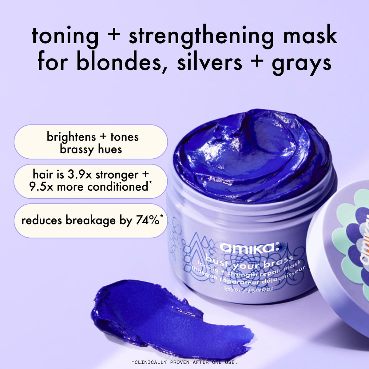 amika bust your brass toning strength repair mask - Premium Selection Official Imagery - 3
