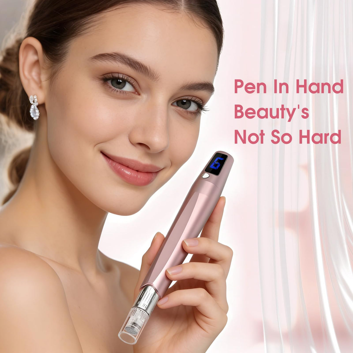 Microneedle Derma Roller for Skin 0 25mm Microneedling Pen - Goanpebl Official Imagery - 5
