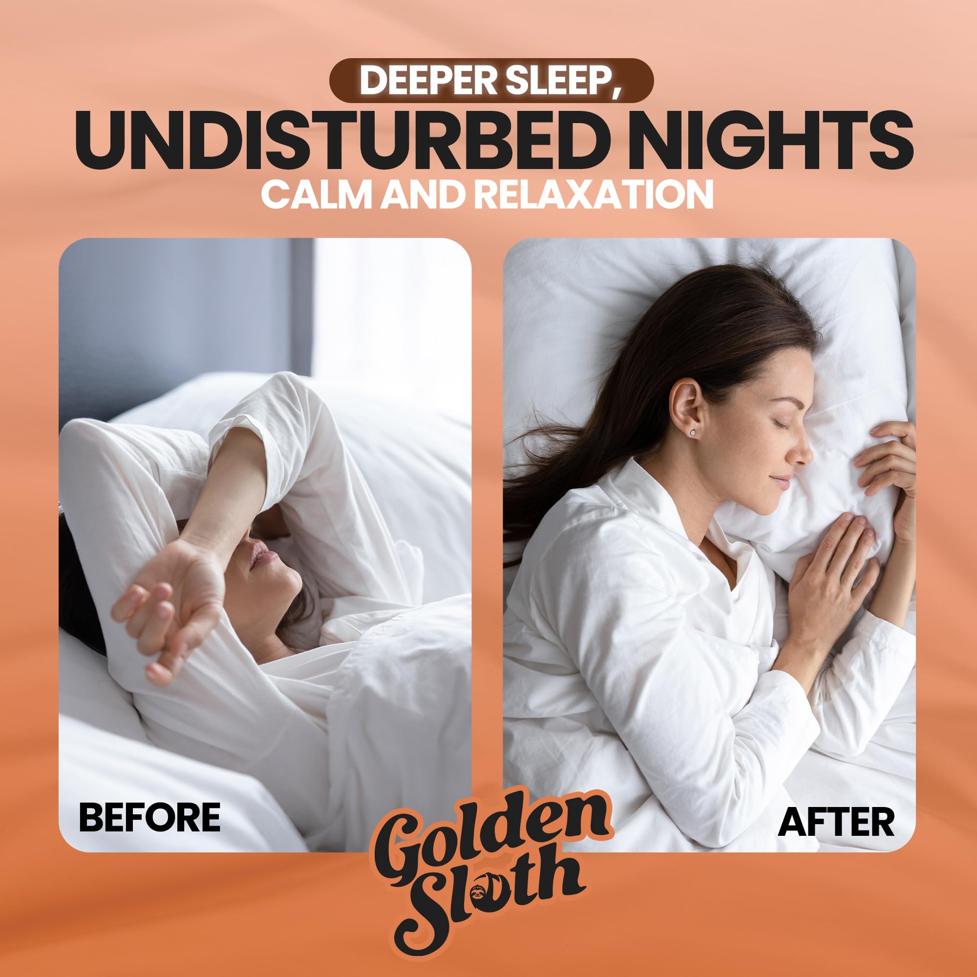Golden Sloth Magnesium Cream – Unscented, Fast-Absorbing